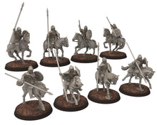 Load image into Gallery viewer, Wildmen - Wildmen Heavy Lancer Cavalry, Dun warriors warband, Middle rings miniatures for wargame D&amp;D, Lotr... Medbury miniatures
