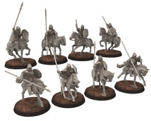 Load image into Gallery viewer, Wildmen - Wildmen heavy Axemen Cavalry, Dun warriors warband, Middle rings miniatures for wargame D&amp;D, Lotr... Medbury miniatures
