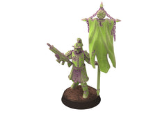 Load image into Gallery viewer, Harbingers of darkness -  Officer Commissioner V1 Heretic Cultist of Chaos - Siege of Vos-Phorax, Quartermaster3D wargame modular miniatures
