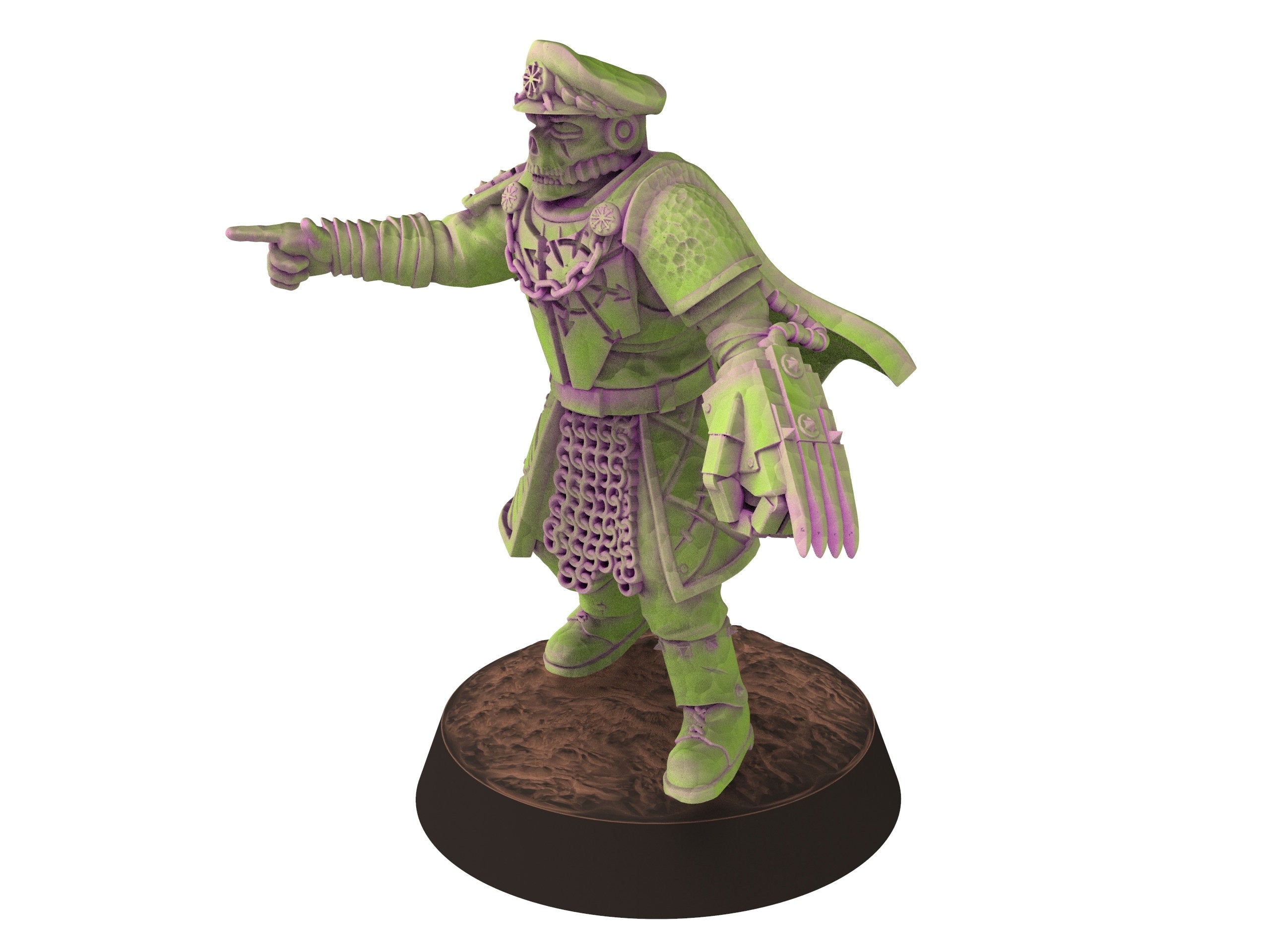 Harbingers of darkness -  Officer Commissioner V1 Heretic Cultist of Chaos - Siege of Vos-Phorax, Quartermaster3D wargame modular miniatures