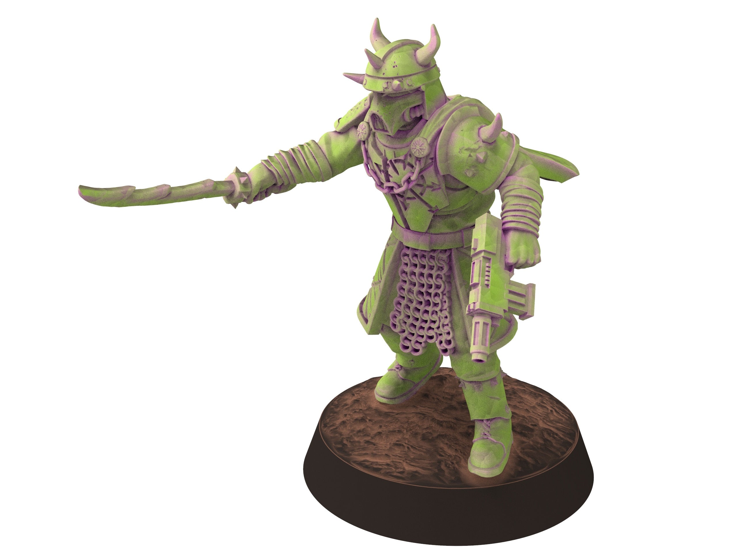 Harbingers of darkness -  Officer Commissioners Heretic Cultist of Chaos - Siege of Vos-Phorax, Quartermaster3D wargame modular miniatures