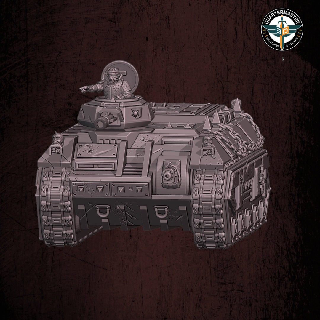 Harbingers of darkness -  Gremlin IFV Heretic Cultist Renegade Armored - Siege of Vos-Phorax, Quartermaster3D wargame modular miniatures