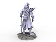 Load image into Gallery viewer, Creatures - Cursed Captain Pirate, The Eternal Storm, for Wargames, Pathfinder, Dungeons &amp; Dragons and other TTRPG.
