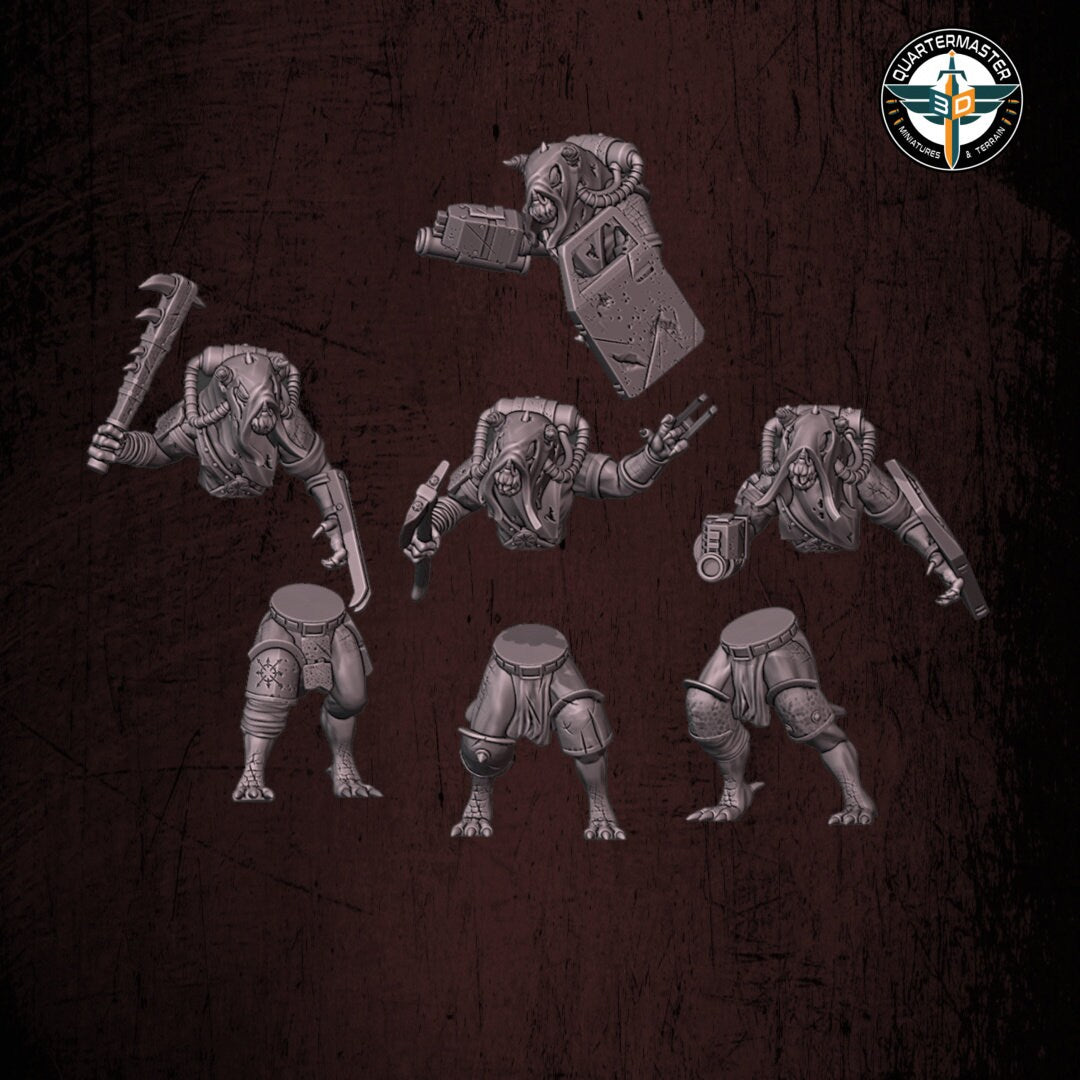 Harbingers of darkness -  Corrupt Phoraxian Devils Deamons of Chaos melee - Siege of Vos-Phorax, Quartermaster3D wargame modular miniatures