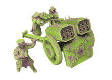 Load image into Gallery viewer, Harbingers of darkness -  Heretic Cultist Heavy Missile launcher - Artillery - Siege of Vos-Phorax, Quartermaster3D modular miniatures
