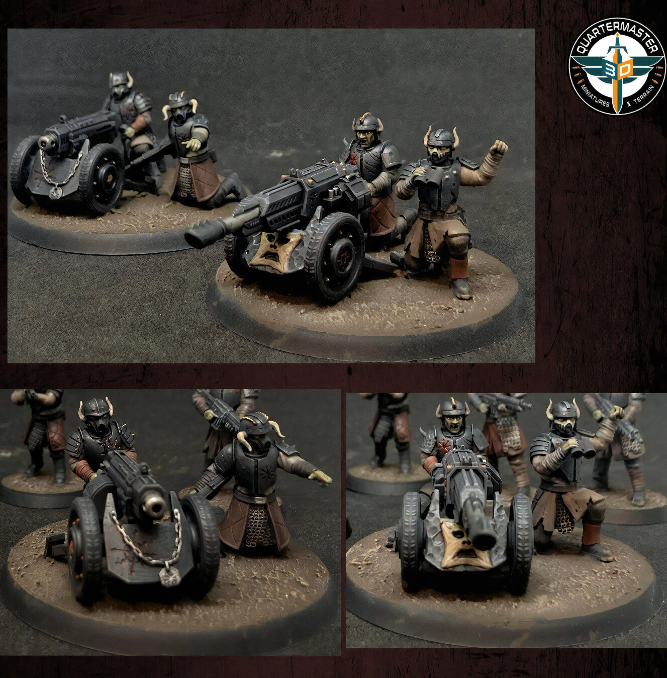 Harbingers of darkness -  Heretic Bloodsworn Heavy weapon - Support weapon - Siege of Vos-Phorax, Quartermaster3D wargame modular miniatures