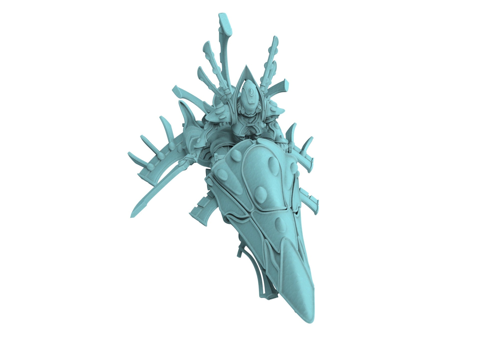 Space Elves - Bone Commander on Jetbike