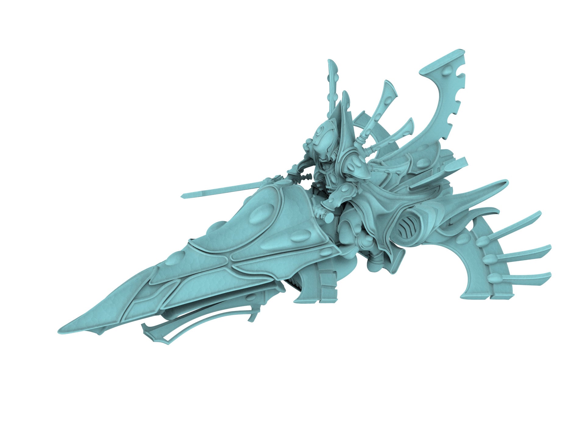 Space Elves - Bone Commander on Jetbike