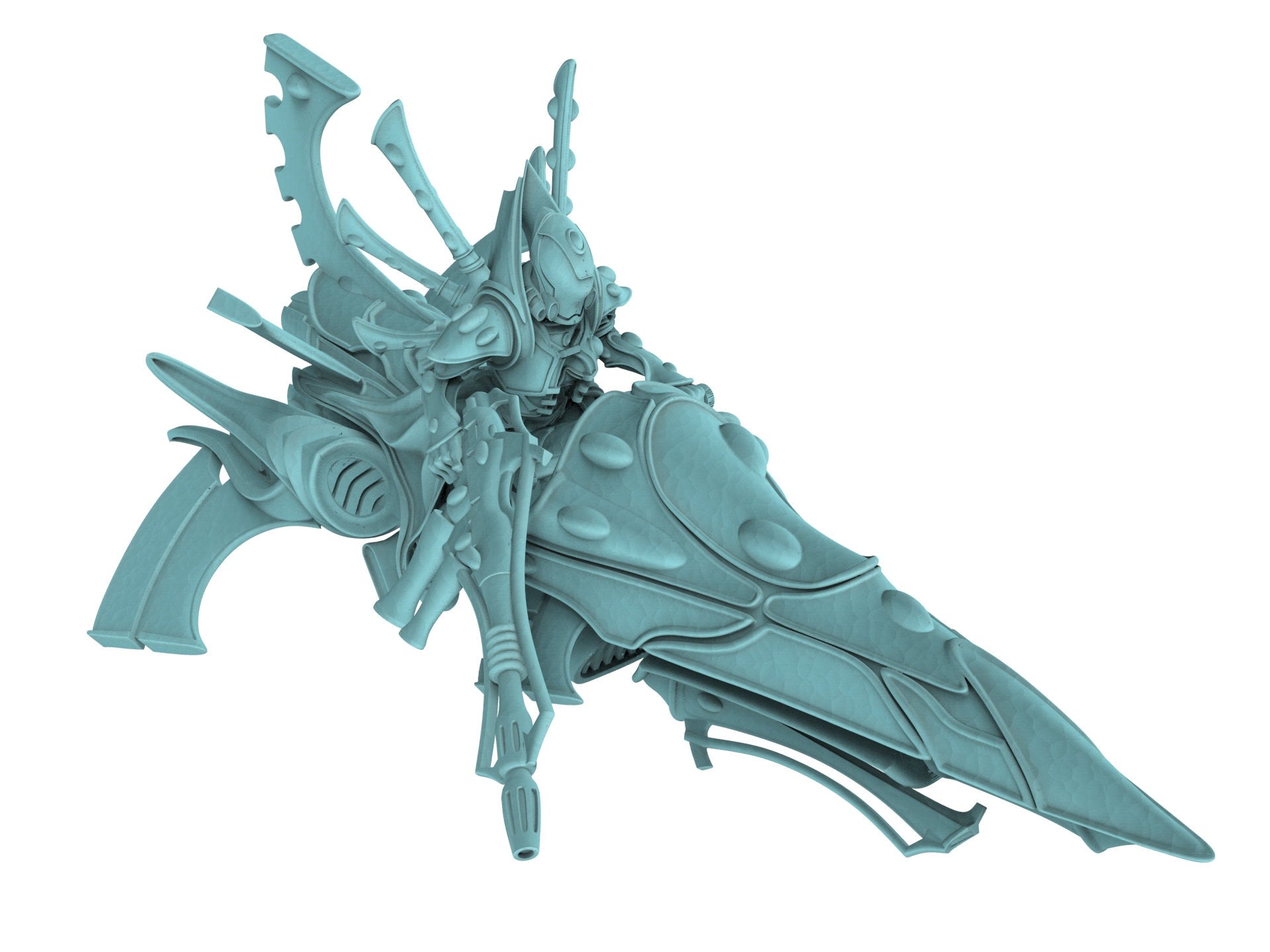 Space Elves - Bone Commander on Jetbike