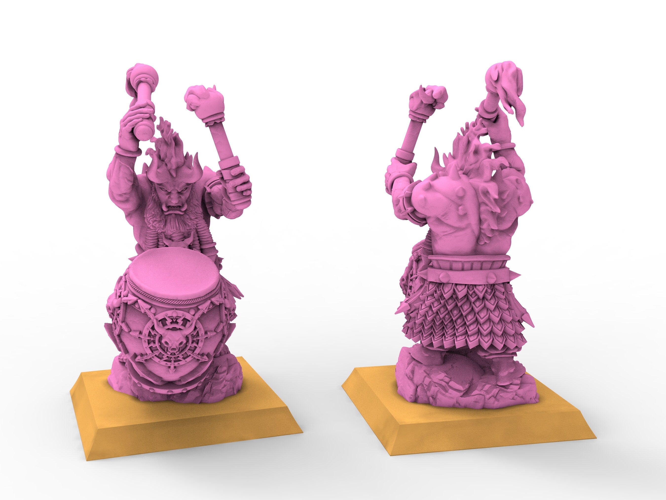 Chaos Dwarves - Berserkers Regiment Chaos infernal dwarf infantry axes usable for Oldhammer, battle, king of wars, 9th age