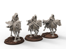 Load image into Gallery viewer, Orcs horde - Mounted Wraith Lords , ruins city river, Middle rings miniatures for wargame D&amp;D, Lotr.. Khurzluk Miniatures
