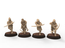 Load image into Gallery viewer, Medieval - Light armor spearmen, 11th century, Medieval soldiers, 28mm Historical Wargame, Saga... Medbury miniatures
