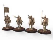 Load image into Gallery viewer, Medieval - Norman knights on Foot, 11th century, Norman dynasty, Medieval soldiers, 28mm Historical Wargame, Saga... Medbury miniatures
