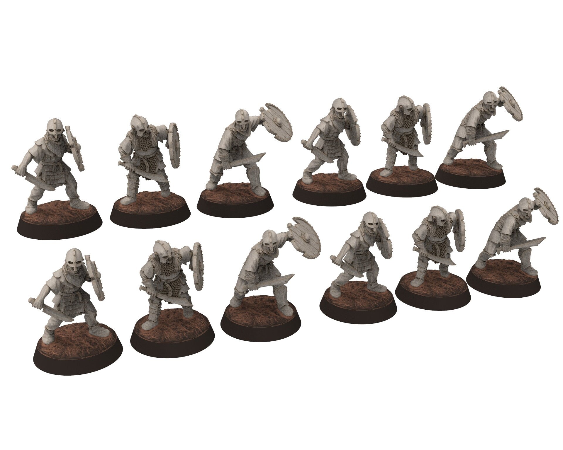 Orcs horde - Orcs Army bundle infantry cavalry, Orc warriors warband, Middle rings miniatures for wargame D&D, Lotr... Medbury miniatures