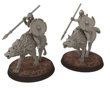 Load image into Gallery viewer, Orcs horde - Goblin Howlers on foot, Orc warriors warband, Middle rings miniatures for wargame D&amp;D, Lotr... Medbury miniatures

