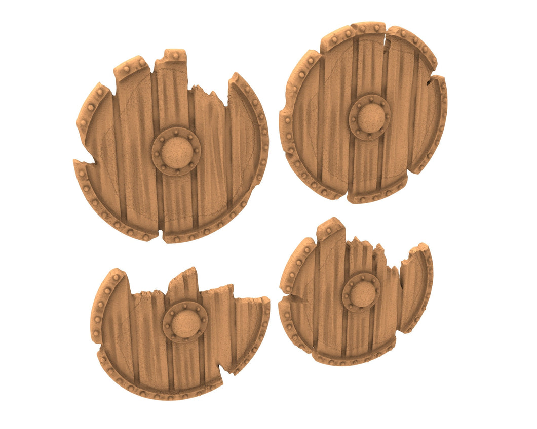 Orcs horde - x50 Round Shields, Orc warriors warband, Middle rings miniatures for wargame D&D, Lotr... Medbury miniatures