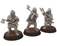 Load image into Gallery viewer, Wildmen - Wildmen Spearmen at rest, Dun warriors warband, Middle rings miniatures for wargame D&amp;D, Lotr... Medbury miniatures
