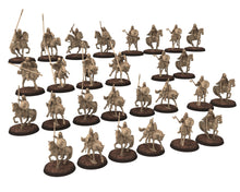 Load image into Gallery viewer, Vendel Era - Heavy Spearmen Warriors Cavalry, Germanic Tribe Warband, 7 century, miniatures 28mm for wargame Historical... Medbury miniature
