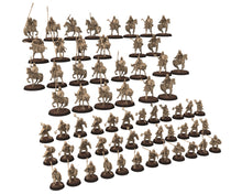 Load image into Gallery viewer, Vendel Era - Light Spearmen Warriors Cavalry, Germanic Tribe Warband, 7 century, miniatures 28mm for wargame Historical... Medbury miniature
