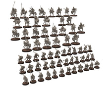 Load image into Gallery viewer, Wildmen - Wildmen light Lancer Cavalry, Dun warriors warband, Middle rings miniatures for wargame D&amp;D, Lotr... Medbury miniatures
