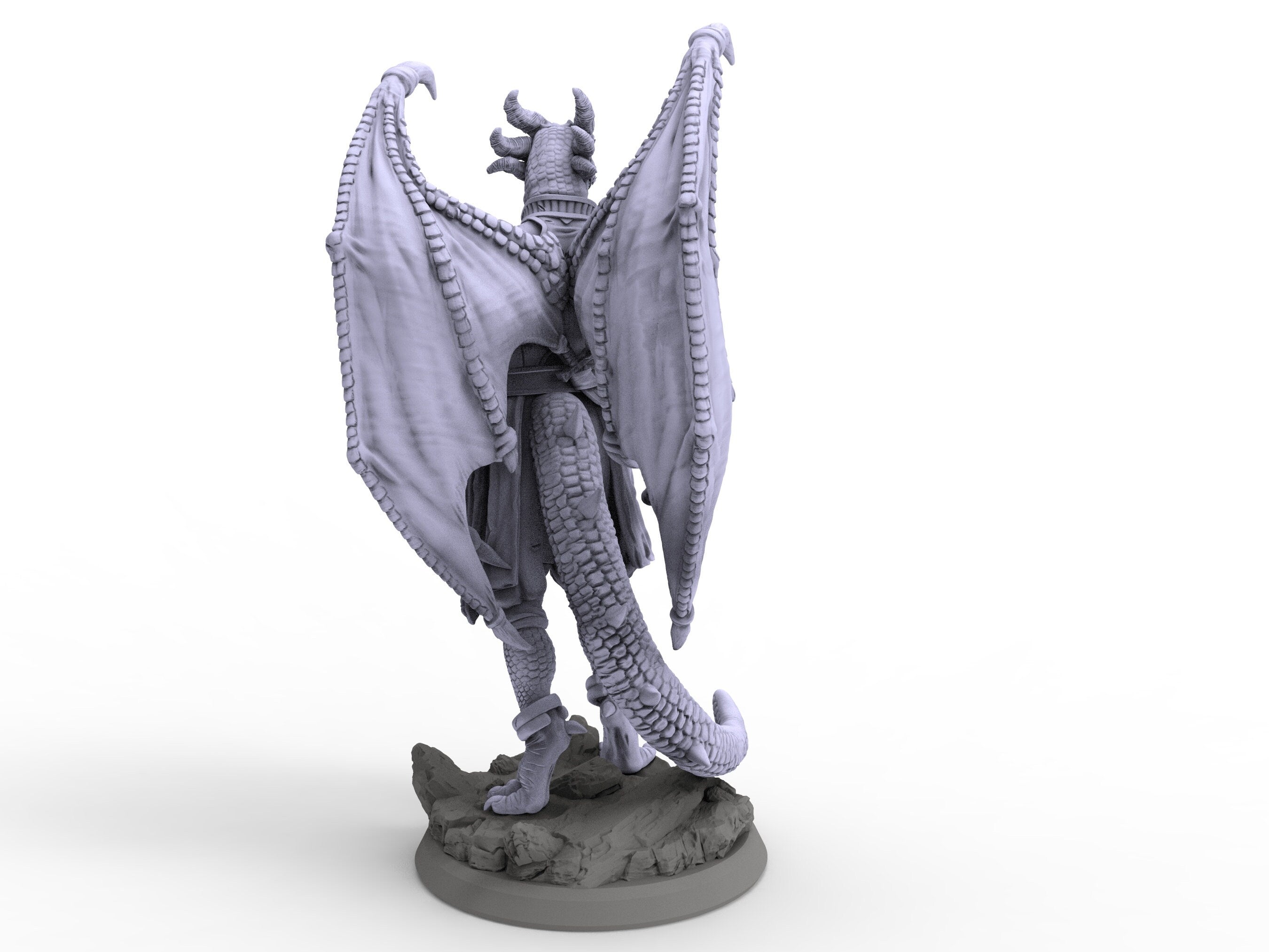 Creatures - Draconian Fighter, for Wargames, Pathfinder, Dungeons & Dragons and other TTRPG.