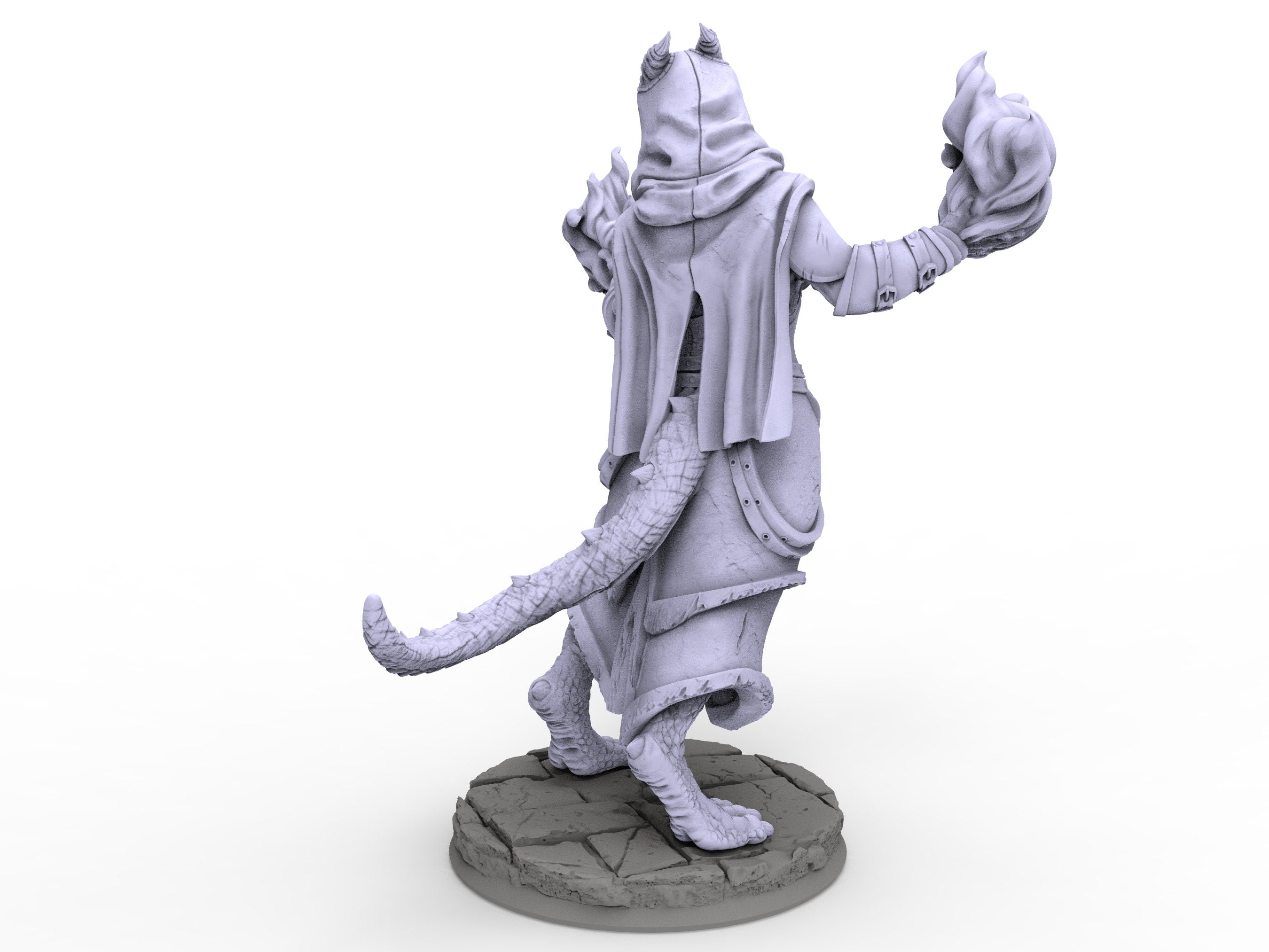 Creatures - Draconian Sorcerer, for Wargames, Pathfinder, Dungeons & Dragons and other TTRPG.