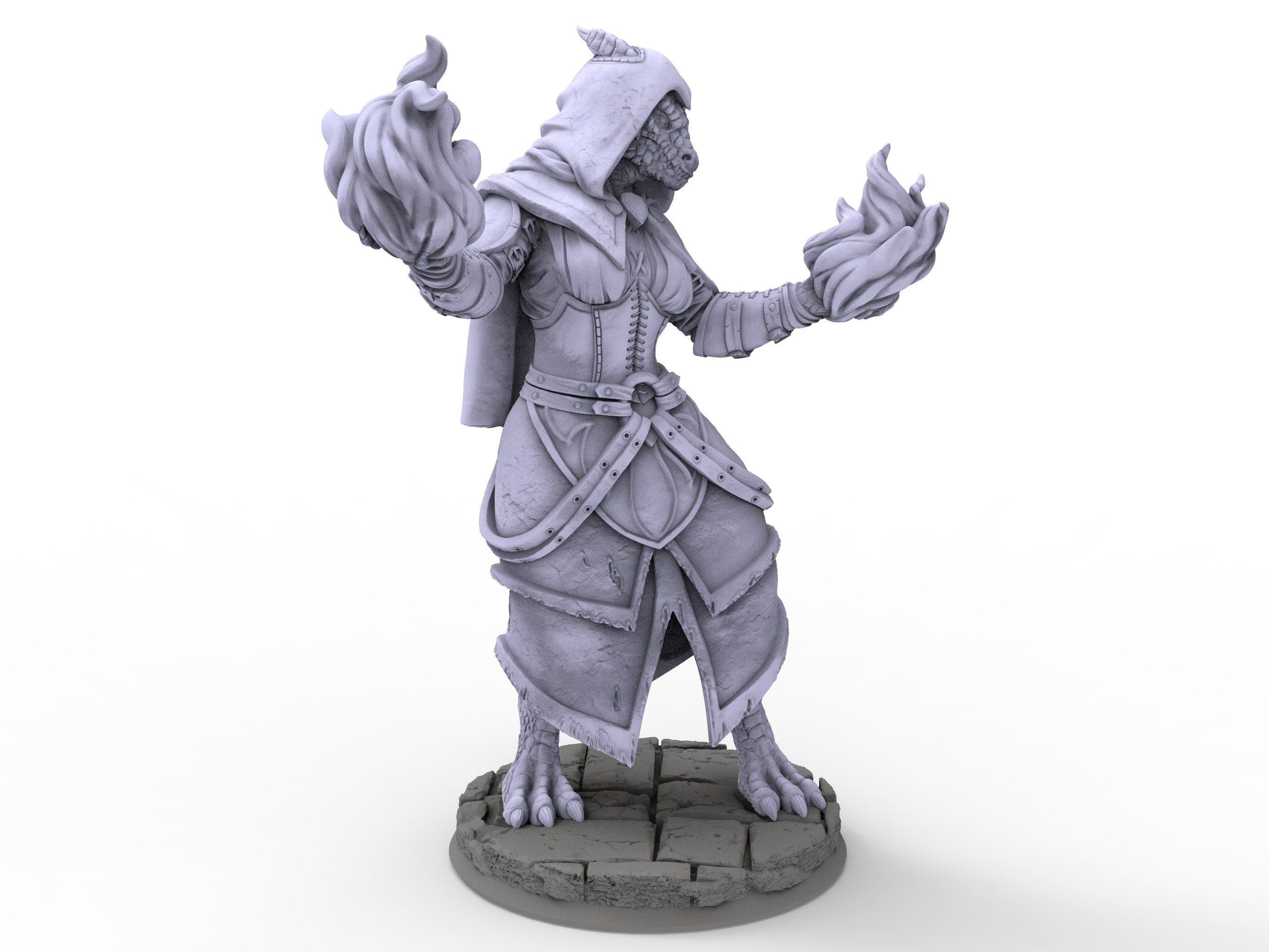 Creatures - Draconian Sorcerer, for Wargames, Pathfinder, Dungeons & Dragons and other TTRPG.