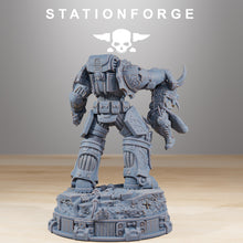 Load image into Gallery viewer, Socratis - Statue Collectible and Bust, mechanized infantry, post apocalyptic empire, usable for tabletop wargame.

