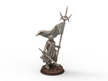 Load image into Gallery viewer, Orcs horde - Dark Souled Staff on Foot, ruins city river, Middle rings miniatures for wargame D&amp;D, Lotr.. Khurzluk Miniatures
