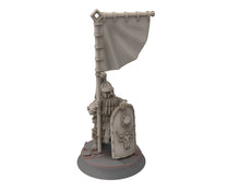 Load image into Gallery viewer, Dwarves - Gur-Adur Banner Bearer, The Dwarfs of The Mountains, for Lotr, Medbury miniatures
