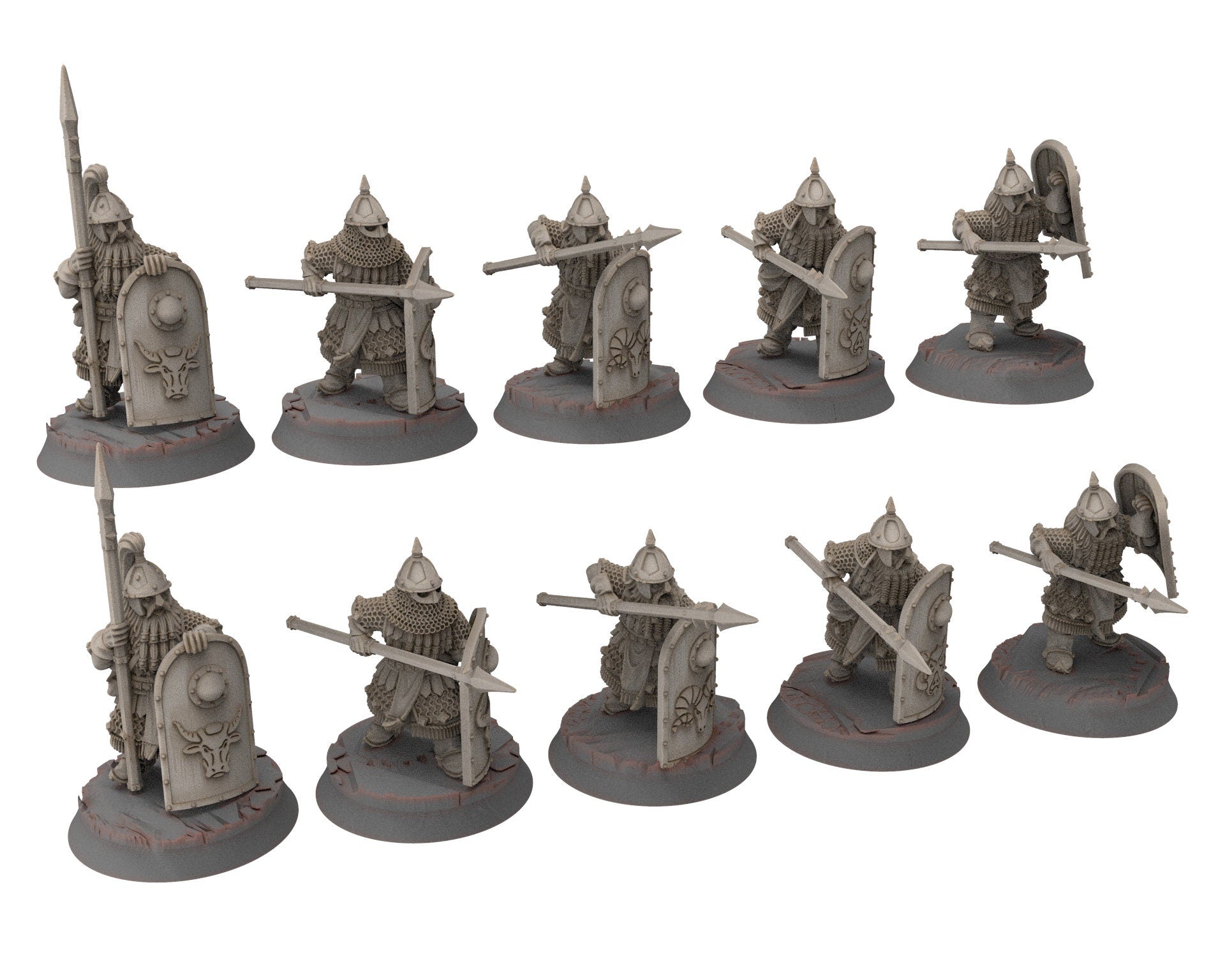 Dwarves - Gur-Adur Army Bundle, The Dwarfs of The Mountains, for Lotr, Medbury miniatures