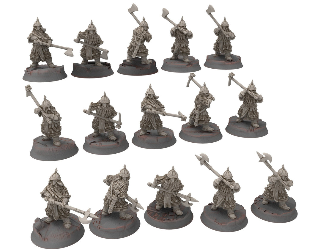 Dwarves - Gur-Adur Army Bundle, The Dwarfs of The Mountains, for Lotr, Medbury miniatures
