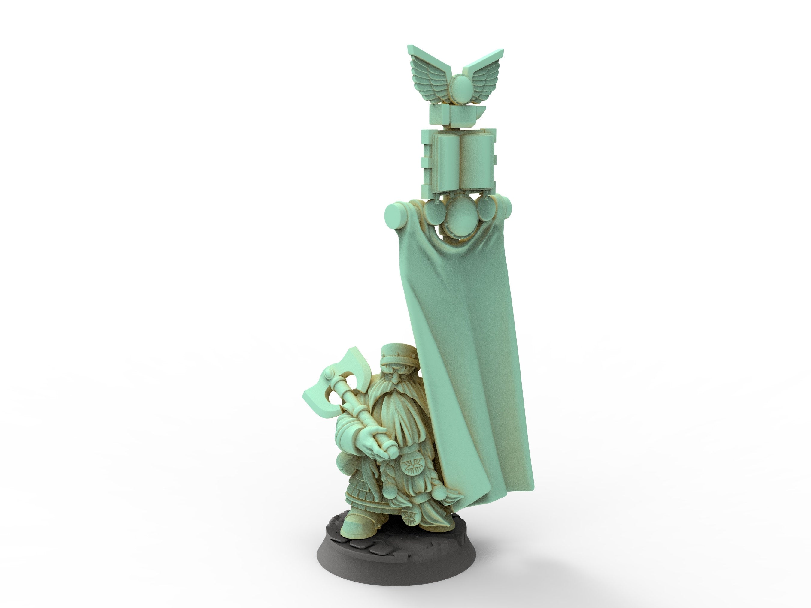 Dwarves - Lord with Banner, Keeper of the Deep Mountains