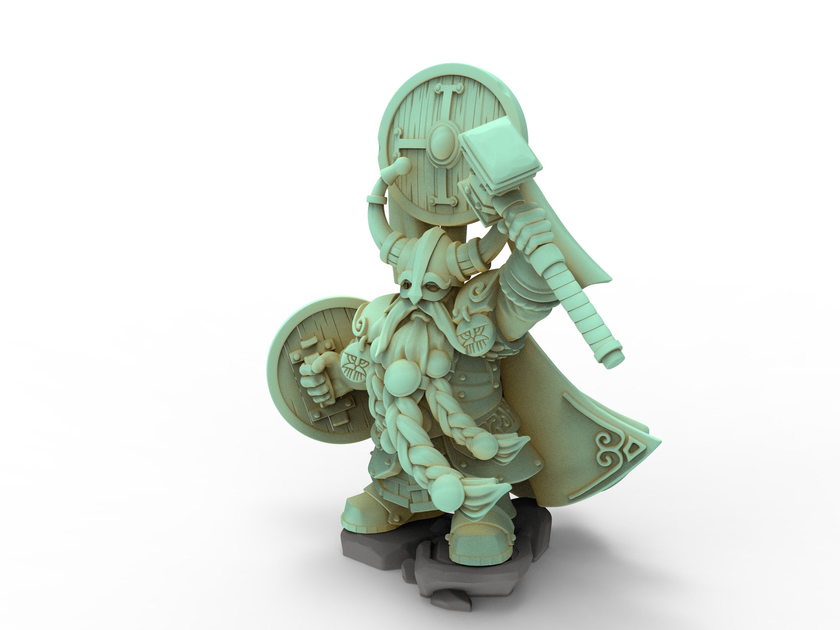 Dwarves - Prince with Hammer, Keeper of the Deep Mountains