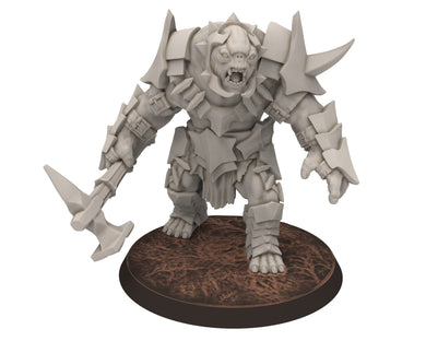 Orc horde - The Black Door War Troll V2, Beast of war created by the Dark Lord, Detailled Dark Lord Miniatures for wargame D&D, Lotr..