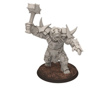 Load image into Gallery viewer, Orc horde - The Black Door War Troll V4, Beast of war created by the Dark Lord, Detailled Dark Lord Miniatures for wargame D&amp;D, Lotr..
