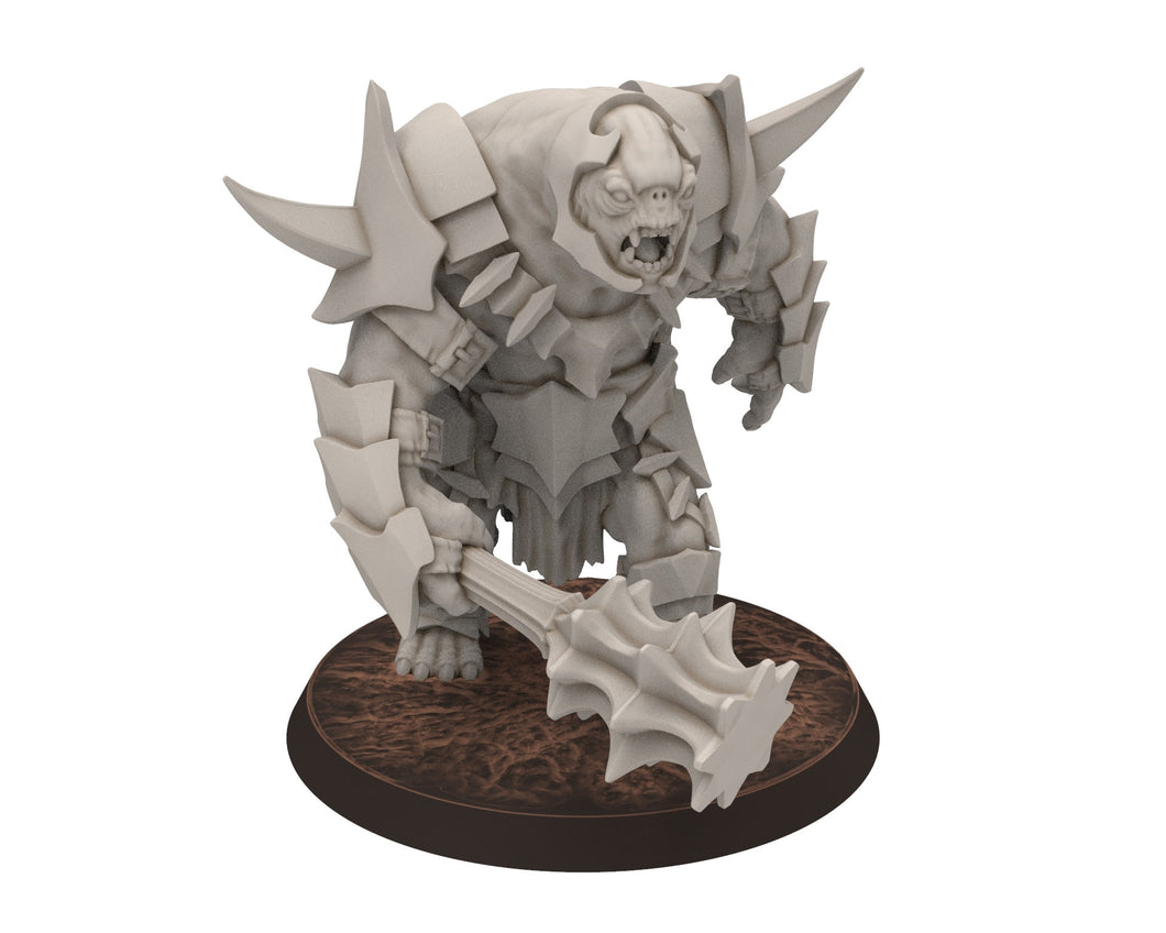 Orc horde - The Black Door War Trolls bundle, Beast of war created by the Dark Lord, Detailled Dark Lord Miniatures for wargame D&D, Lotr..
