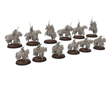 Load image into Gallery viewer, Orc horde - Black Footmen of the dark lord, ruined city immortal warrior, Middle rings Infantry for wargame D&amp;D, Lotr.. Dark Lord Miniatures
