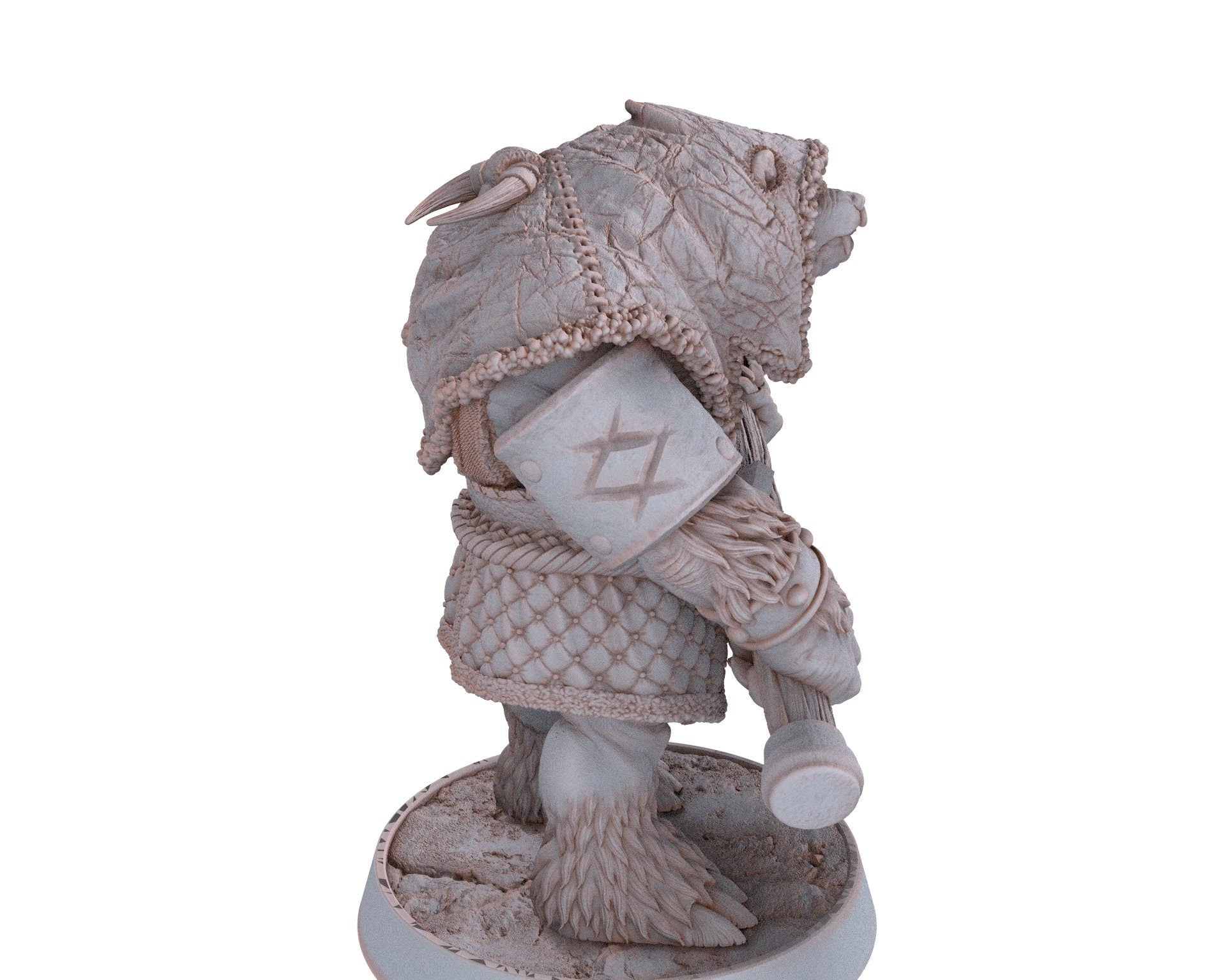 Bears warriors - Basher Cree, The Wardens of Fury Peaks, daybreak miniatures, for Wargames, Pathfinder, Dungeons & Dragons TTRPG