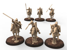 Load image into Gallery viewer, Medieval - Norman knights on Foot, 11th century, Norman dynasty, Medieval soldiers, 28mm Historical Wargame, Saga... Medbury miniatures
