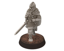Load image into Gallery viewer, Vendel Era - Beowulf, Iconic Hero Epic Warrior, 7 century, miniatures 28mm, Infantry for wargame Historical Saga... Medbury miniature
