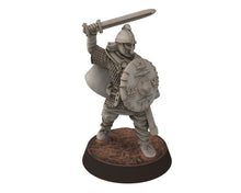 Load image into Gallery viewer, Vendel Era - King Ongentheow, Iconic Hero Epic Warrior 7 century, miniatures 28mm, Infantry for wargame Historical Saga... Medbury miniature
