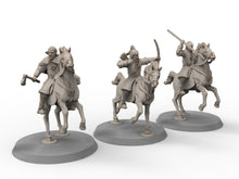 Load image into Gallery viewer, Rohan - Militia on Horses, Kingdom of Rohan,  the Horse-lords,  rider of the mark,  minis for wargame D&amp;D, Lotr...
