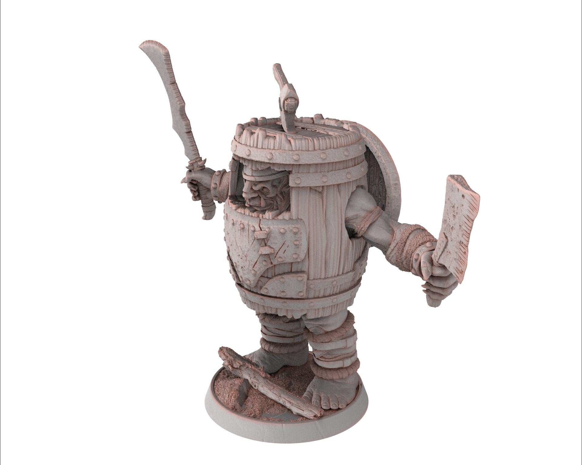 Ogre - Crong Badbarrel , Followers of the Moon Gulper, daybreak miniatures, for Wargames, Pathfinder, Dungeons & Dragons TTRPG