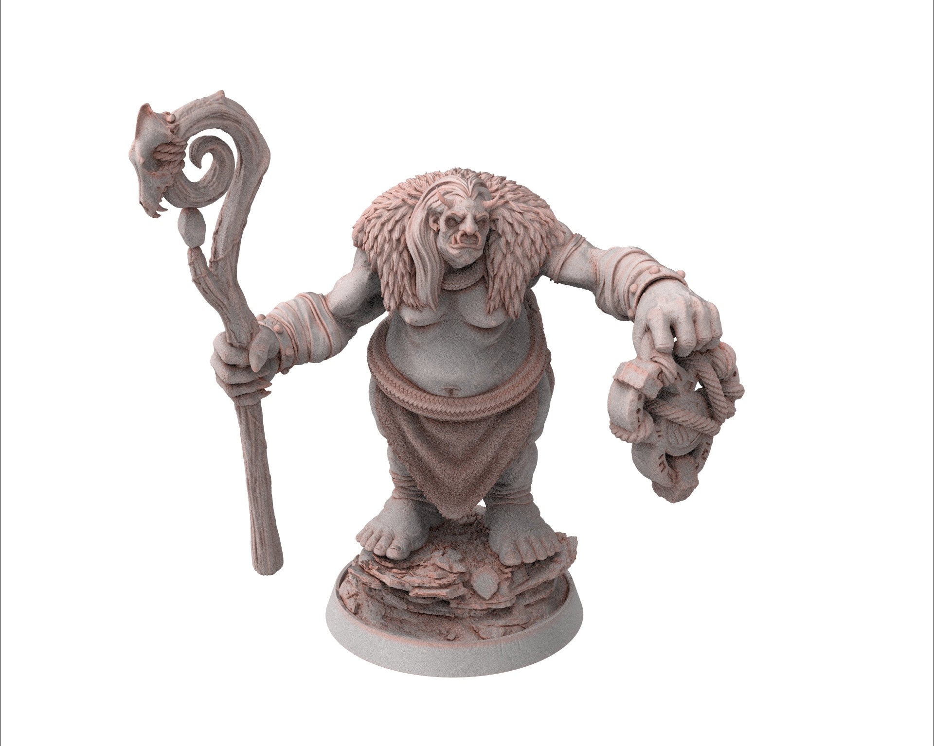 Ogre - Grook Moon Gulper Doublecrazzt, Followers of the Moon Gulper, daybreak miniatures, for Wargames, Pathfinder, Dungeons & Dragons TTRPG