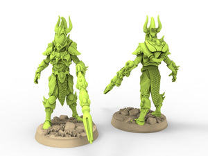 Exotic Elves - Primeval Fireborns and Lord - Fantasy Cult miniature