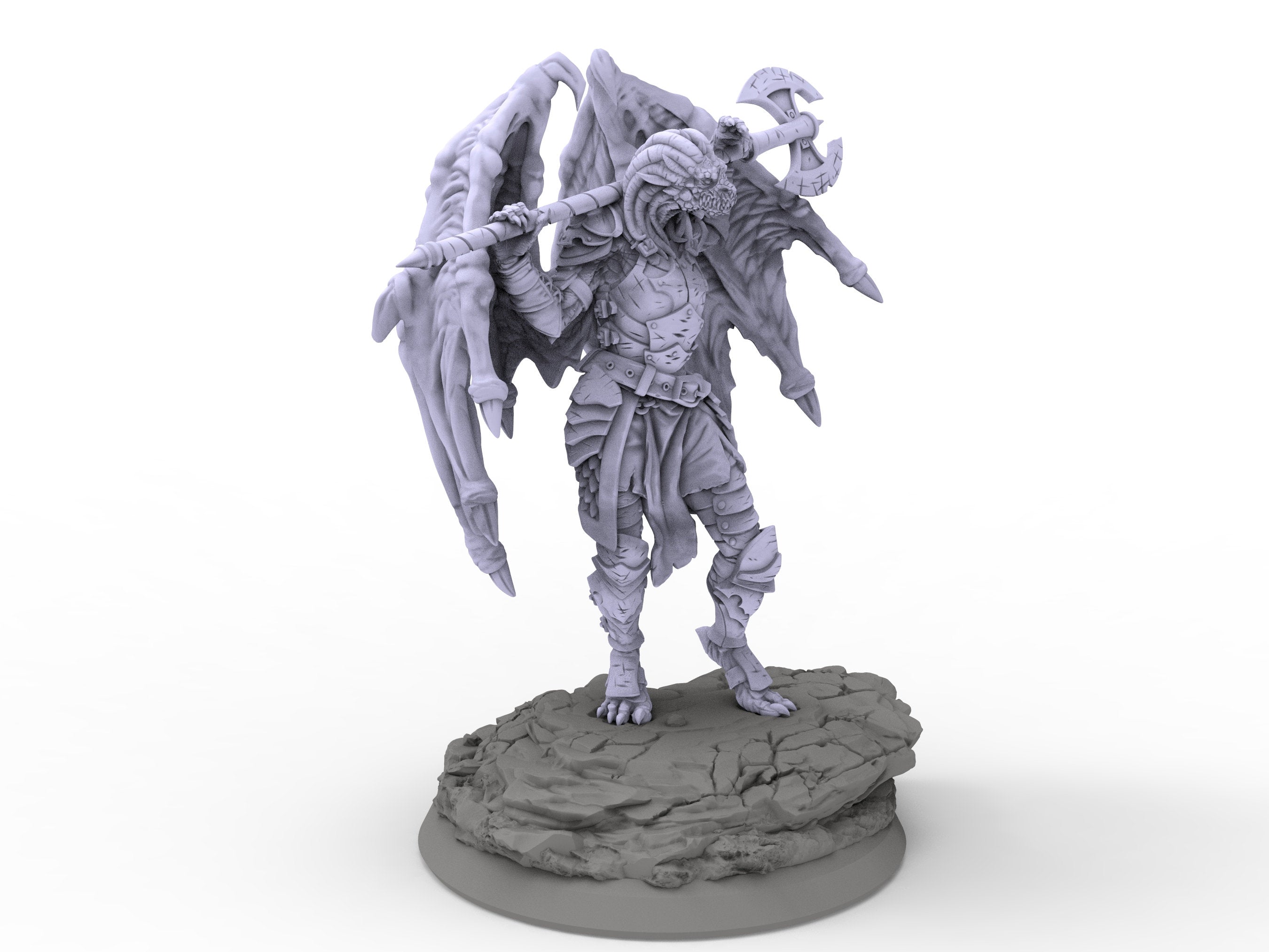 Creatures - Draconian Knight, for Wargames, Pathfinder, Dungeons & Dragons and other TTRPG.