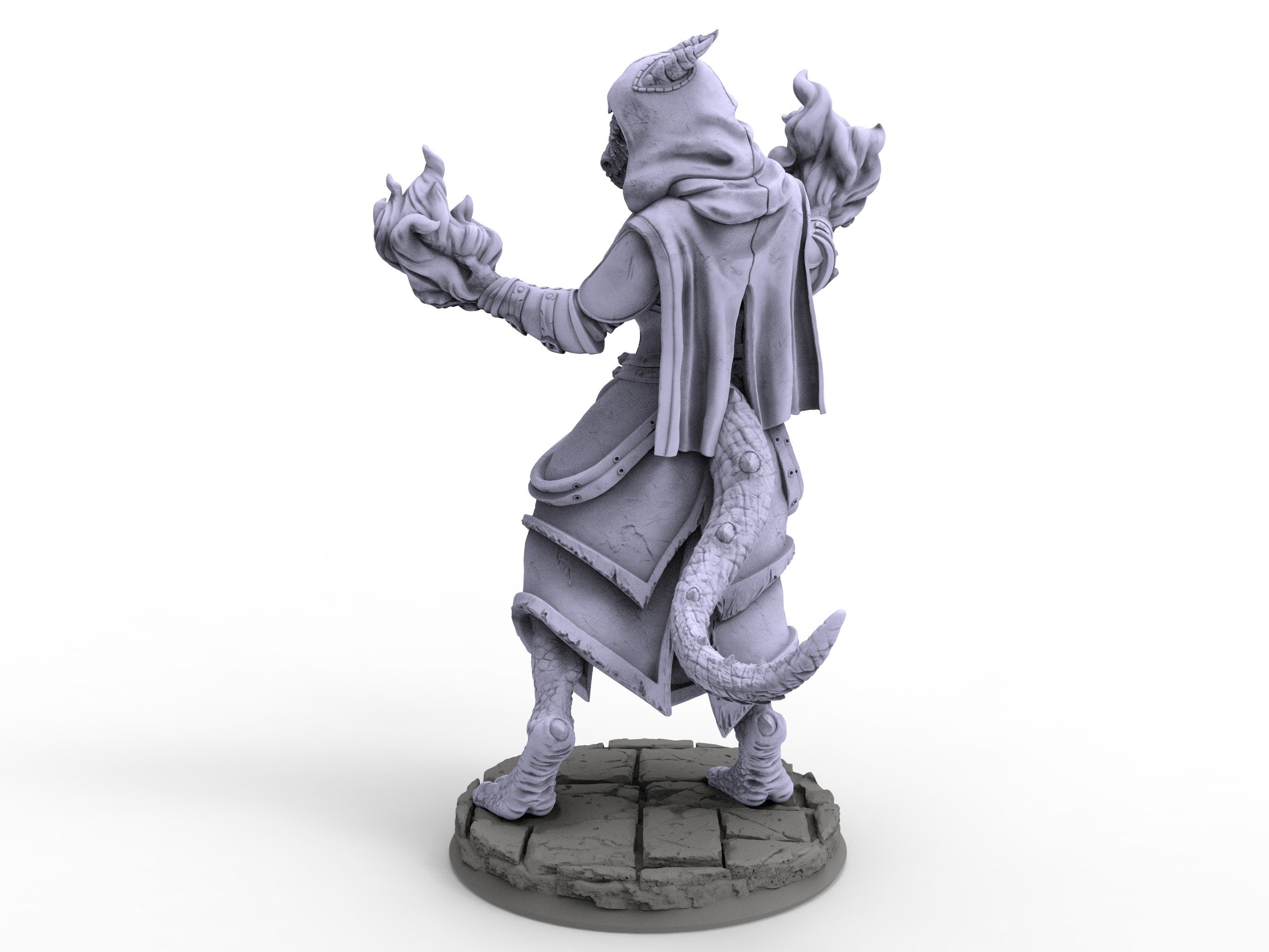 Creatures - Draconian Sorcerer, for Wargames, Pathfinder, Dungeons & Dragons and other TTRPG.