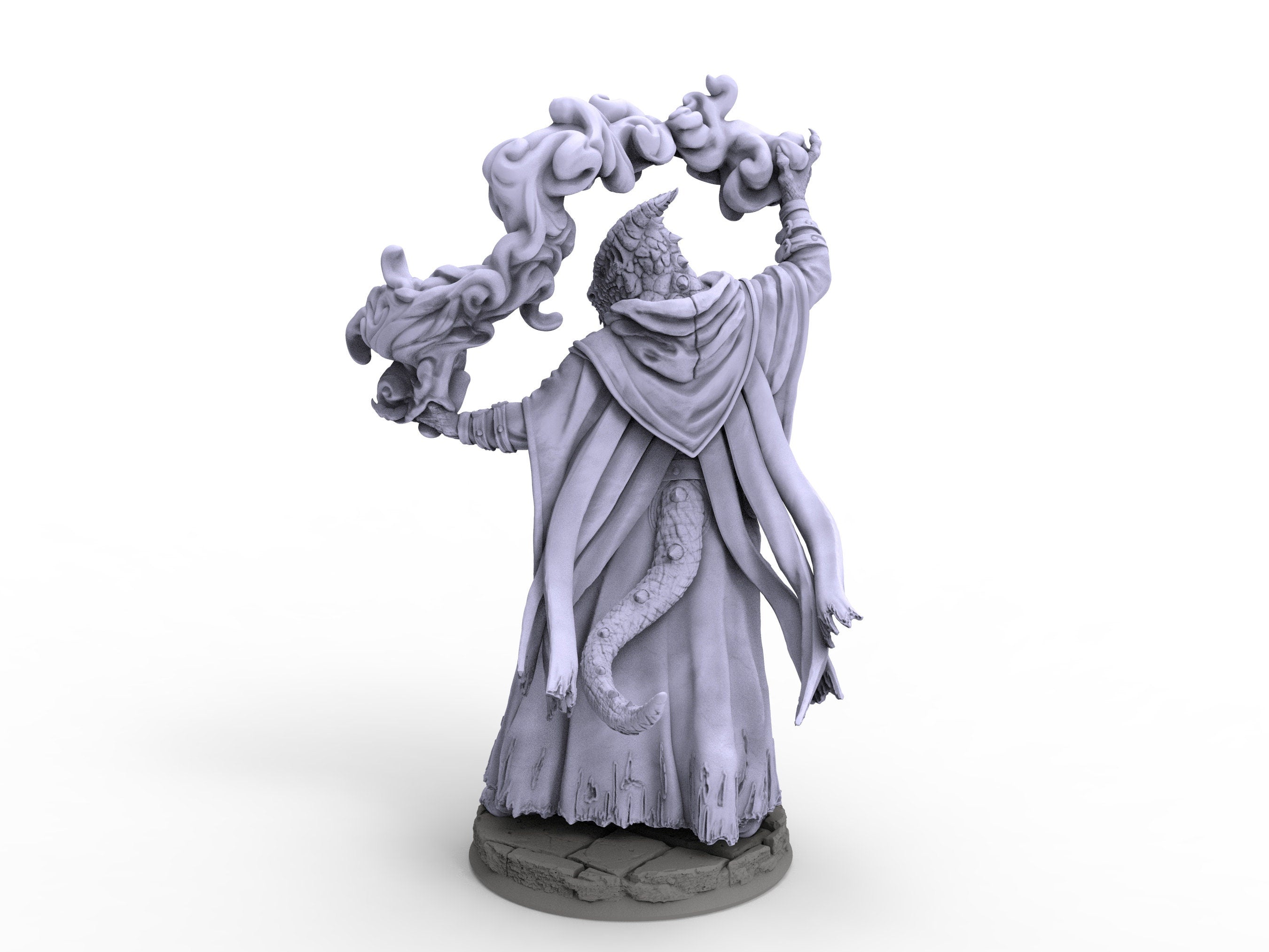 Creatures - Draconian Sorcerer, for Wargames, Pathfinder, Dungeons & Dragons and other TTRPG.