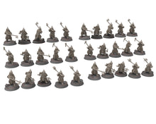 Load image into Gallery viewer, Dwarves - Gur-Adur 2 Handed Weapons elite warriors, The Dwarfs of The Mountains, for Lotr, Medbury miniatures

